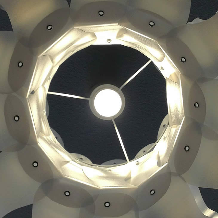 MilkBell: upcycle milk containers lampshade by Gilbert de Rooij