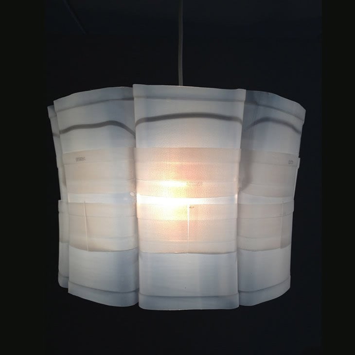MilkFlowery: upcycle milk cartons lampshade by Gilbert de Rooij