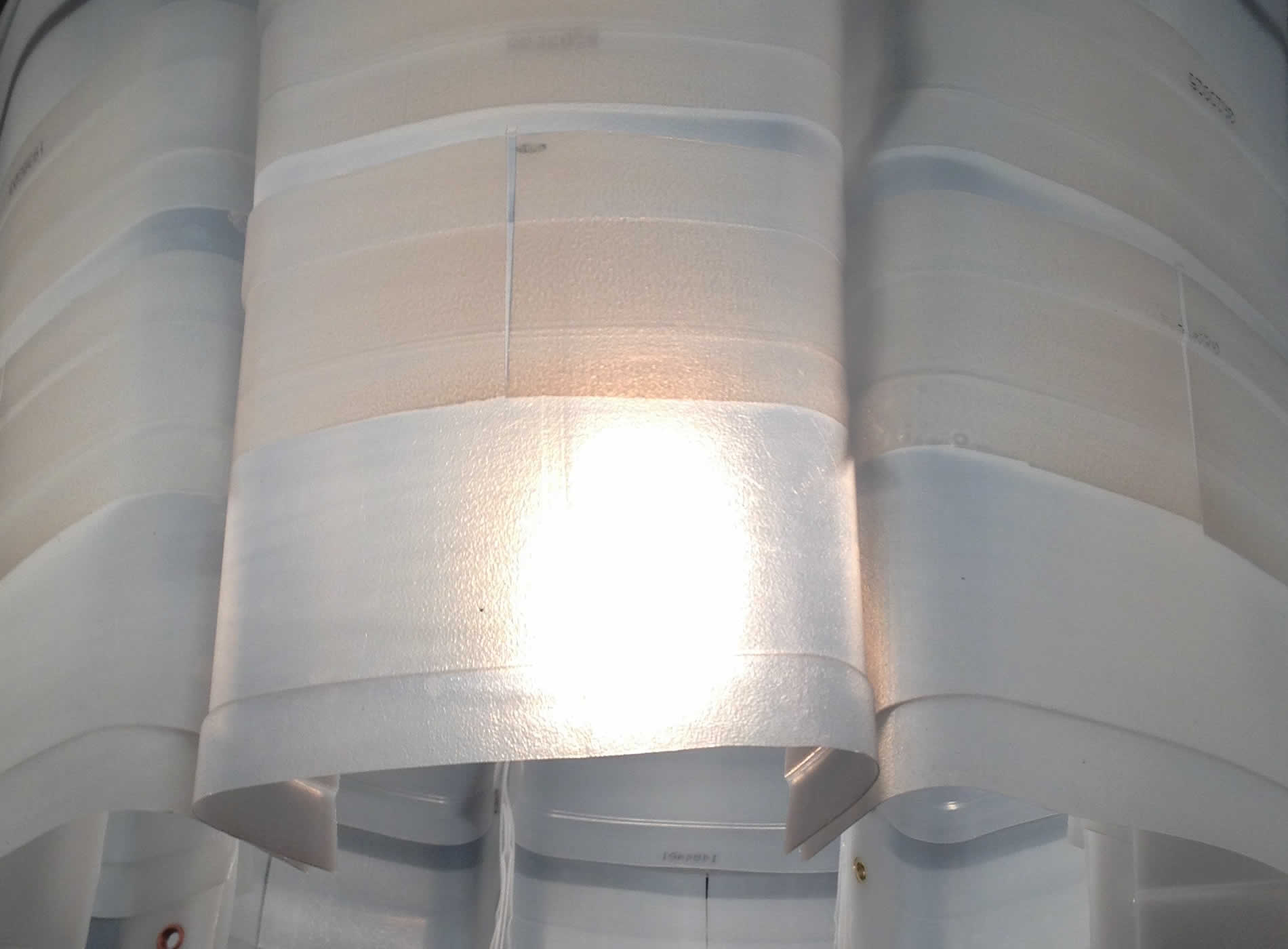 MilkFlowery: upcycle milk cartons lampshade by Gilbert de Rooij