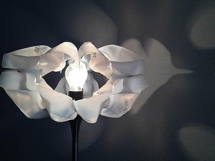 MilkShell lampshade by Gilbert de Rooij