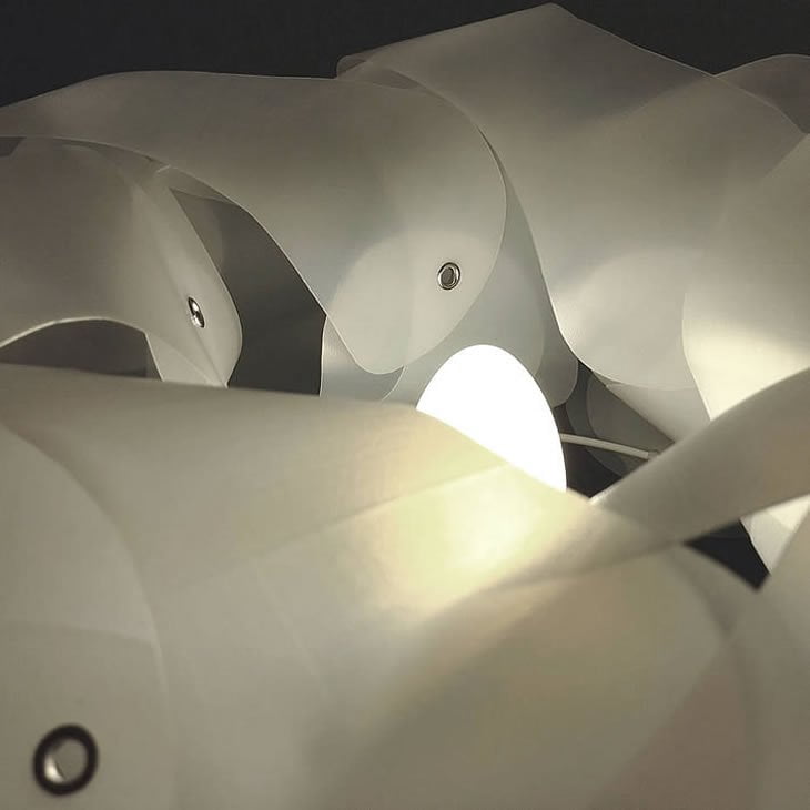 MilkTurban: upcycle milk cartons lampshade by Gilbert de Rooij