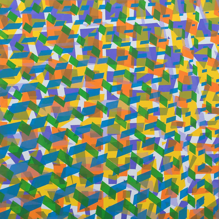 Stripes 01, acrylic painting | ontwerpDING