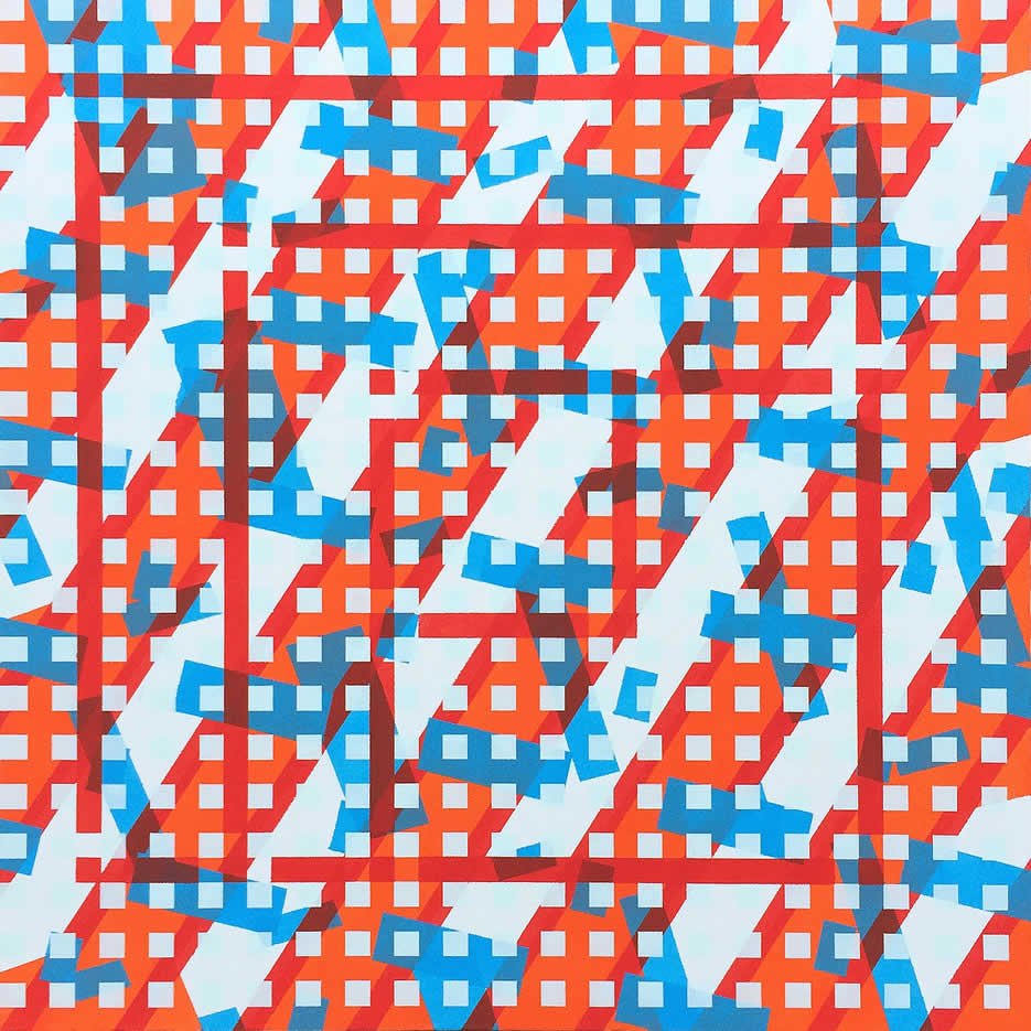 Stripes 04, acrylic painting | ontwerpDING